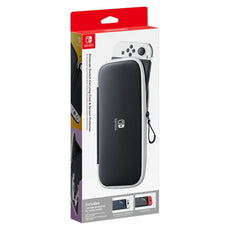 Nintendo Switch Carrying Case & Screen Protector Black and White